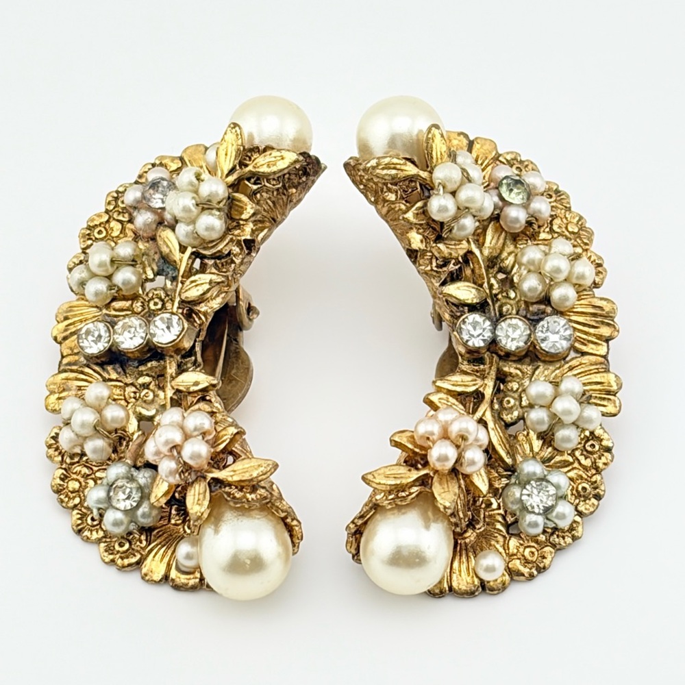 Vintage Marion Haskell Ear Cuff Earrings Unsigned
